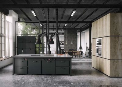 Industrial Loft Kitchen Project Design.