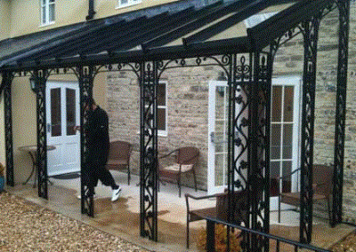 Traditional Iron Work Canopy.