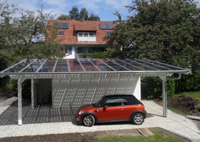 Home External Solar Car Port Project.
