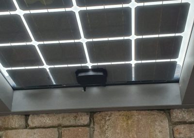 Solar Canopy Panel Glass Alternative Connection.