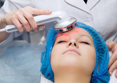 Infrared LED Therapy For Skin Repair.