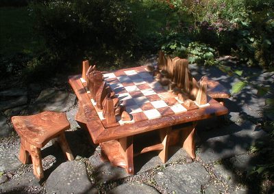 Chess Set Commission Piece & Seating.