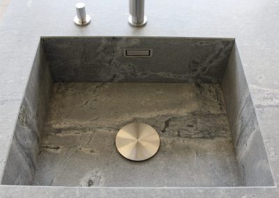 Canyon Grey Credenza Island Sink