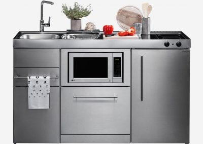Our All Steel Modular Kitchen Are A Cost Competitive Alternative That Can Designed In to Your Home Or Business.