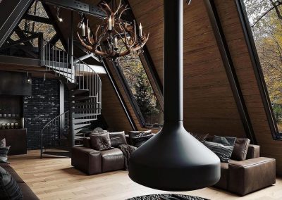 Cabin Home In Timber & Black