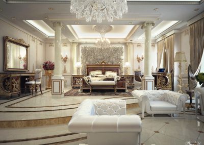 Grand Master Bedroom & Living Space Design.