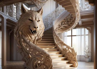 Wolf Timber Stair Case.