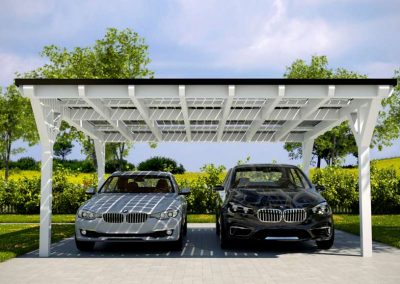 Two Space Carport With Solar Integration.