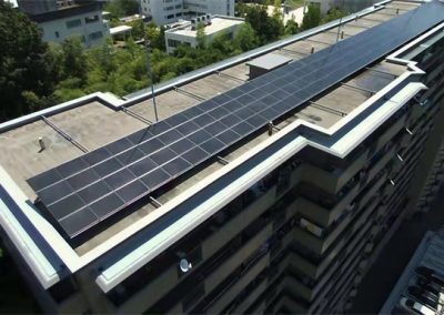 Apartment Roof Top Solar Installation.