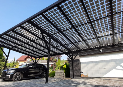 External Garage Solar Carport Kit.