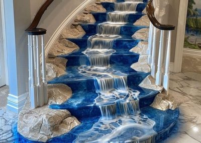 Resin Waterfall Staircase