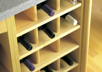 Wine Rack Storage In Maple.