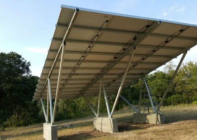 Concrete Frames Large Solar Ground Mounted Project.