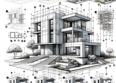 Architectural Modern Home Design Project.