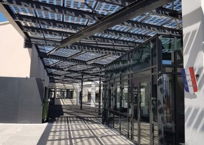 Commercial Walkway Roof Solar Canopy